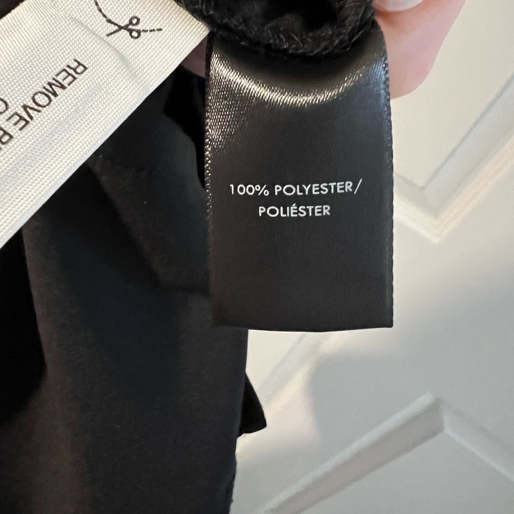 NWT Ann Taylor Black Tuxedo Pull Pants, ankle zipper, size medium - Picture 8 of 9